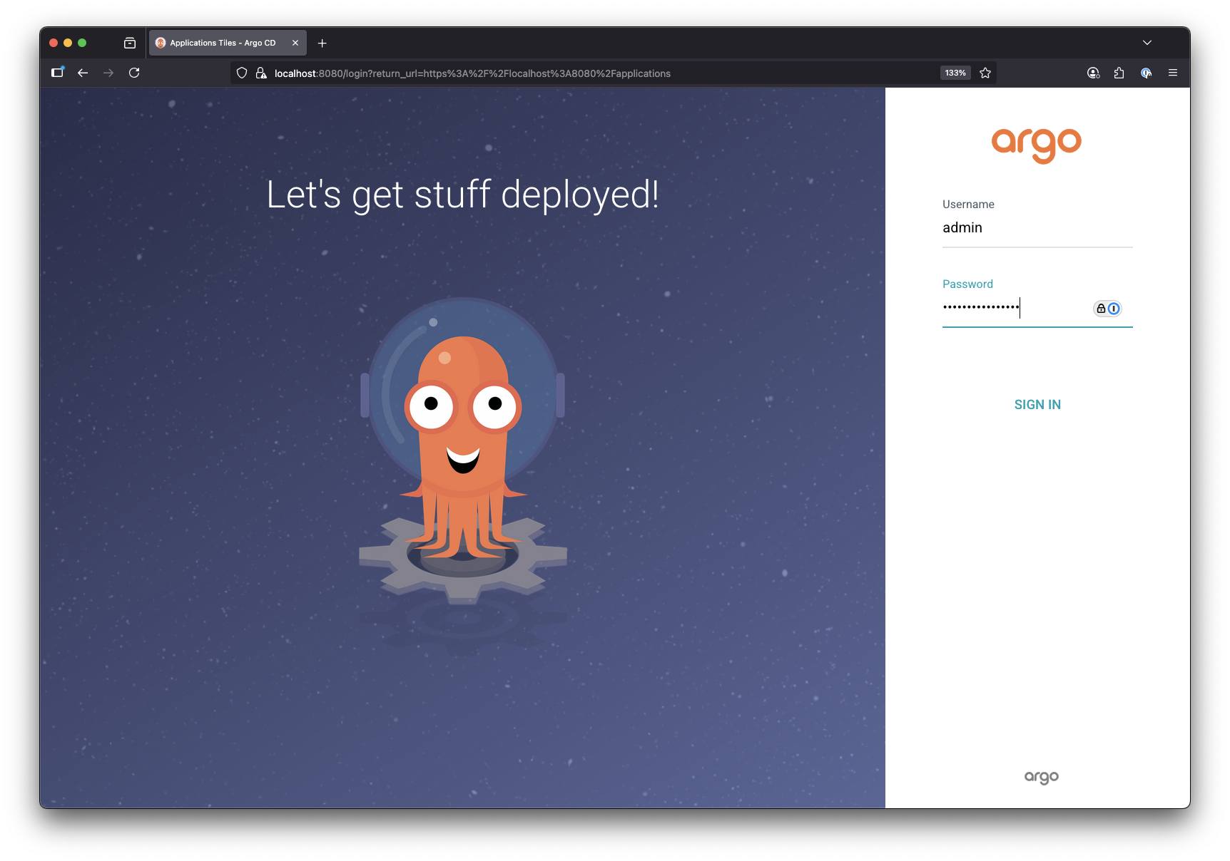 ArgoCD Dashboard