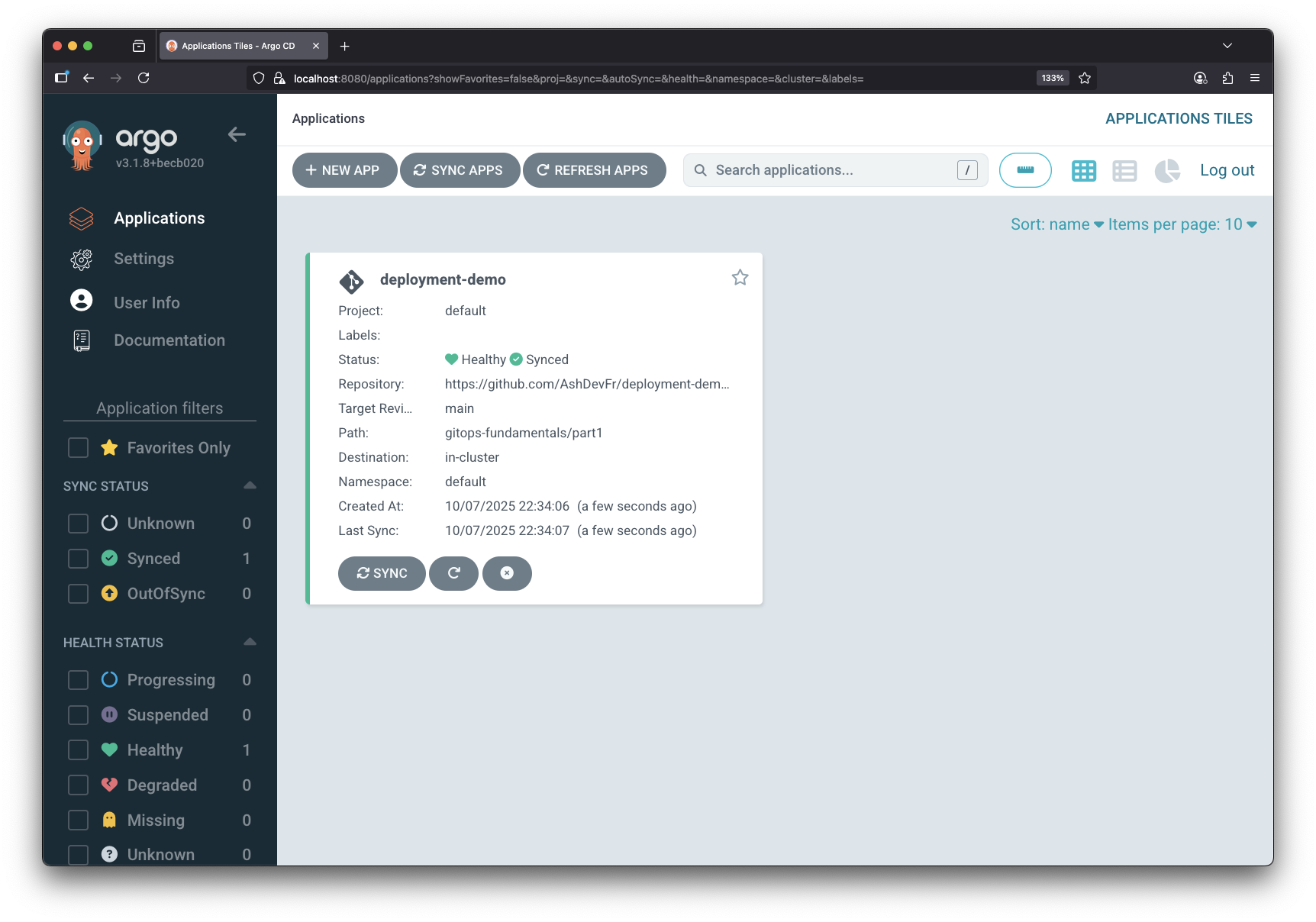 ArgoCD - Deployment Demo